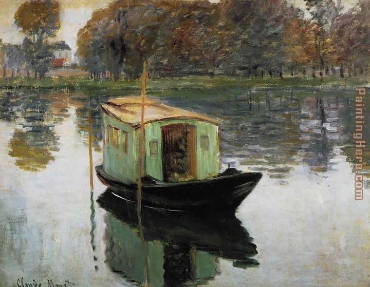 The Studio Boat painting - Claude Monet The Studio Boat art painting